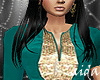 ~A~Satin Green Kurtha