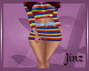 {JL} Stripe Skirt Rls