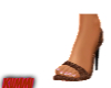 SNAKE SKIN MULE| BROWN