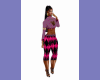 Blk/Pink Plaid Set - Per