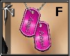 Angel Tag in Pink F