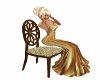 Elegant Gold Lame Chair