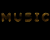 Gold Music Sign