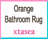 Orange Bathroom Rug