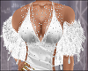 White Fur Teardrop Gems