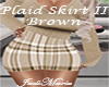 Plaid Skirt II - Brown