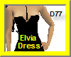Elvia Short Dress-Black