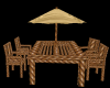 Brown Roped Patio Set