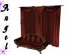 Red Silk Sofa&Curtain