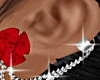 Red Rose Earrings