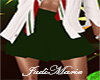 Xmas Green Pleated Skirt