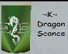 ~K~ Dragon Wall Sconce