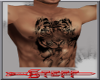 tiger chest tattoo