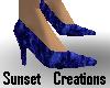Blue Velvet heels