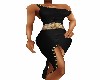 MDF Sensual Blk/Gd Dress