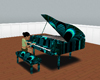 Victorian Teal Piano