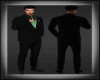 Black Green Suit