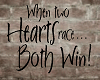 {T} HeartRace Wall Quote