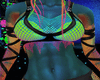 Rave Neon Fishnet Top