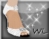 WL~ Designer Heels White