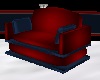 Red & Blue Cuddle Chair