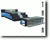 Blue Glow Scifi Bed