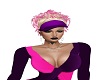 Blonde Pink Tips w/visor