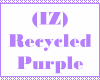 (IZ) Recycled Purple