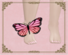 A: Foot butterfly pink