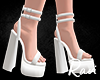 R. Bea White Sandals