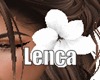 White left hair Flower