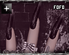 my gothic nails + rings