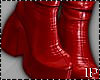 Red Leather Boots