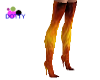 flame thigh high boots