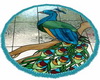 Stain Glass Peacock Rug