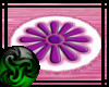 Purple flower rug