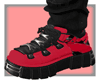 Red Biker Boots