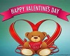 happy valentine  card w/