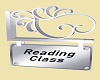 Reading Class Sign