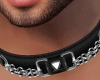 BLACK CHAINED CHOKER M-A