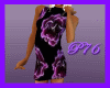 [P76]purple flower dress