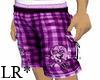 Purple PLaid Shorts