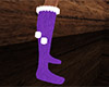 Lavender Sock Fur Trim F