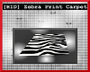 Zebra print carpet