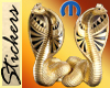 Twins Gold Snake Egypt