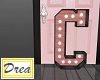 C Letter Pink/Grey