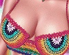 E* Rainbow Crochet Top