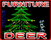 Deer + christmas tree