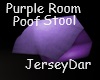 Purple Room Poof Stool