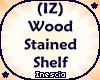 (IZ) Wood Stained Shelf